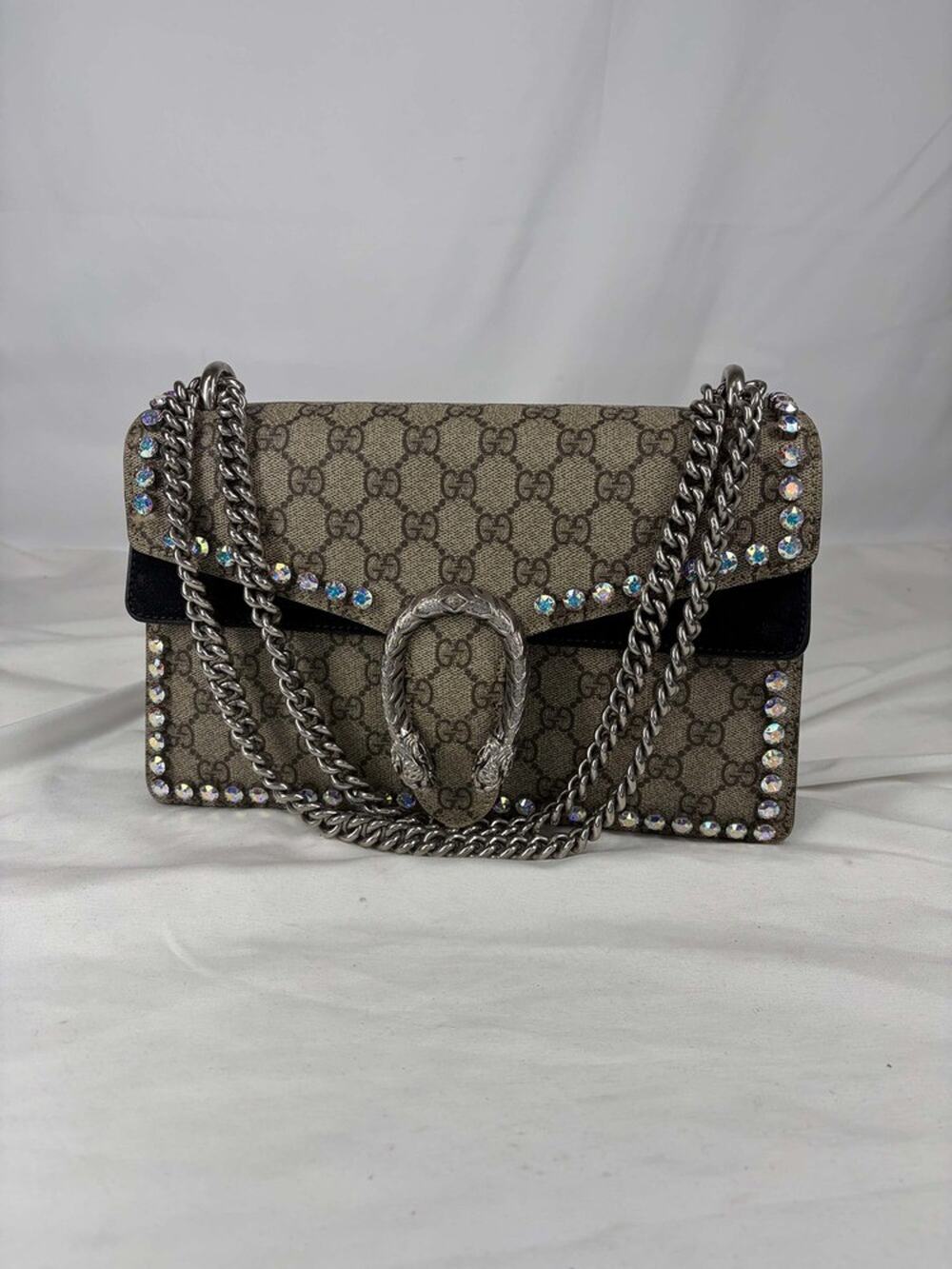 Gucci Dionysus Bag Crystal Embellished GG Coated Canvas SPB JA-363269